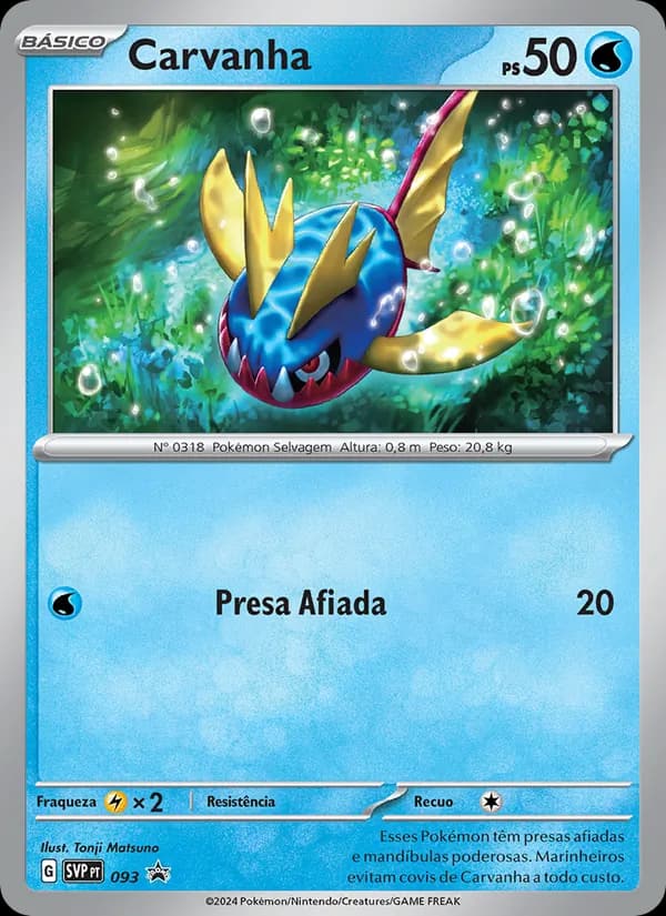 Carvanha, carta 093 de SVP Black Star Promos
