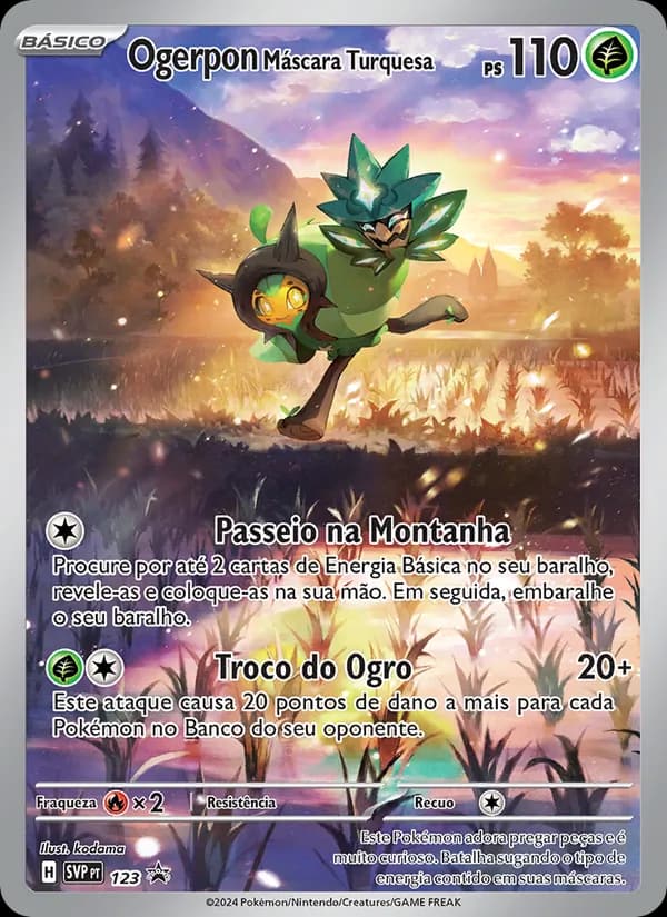 Ogerpon Máscara Turquesa, carta 123 de SVP Black Star Promos