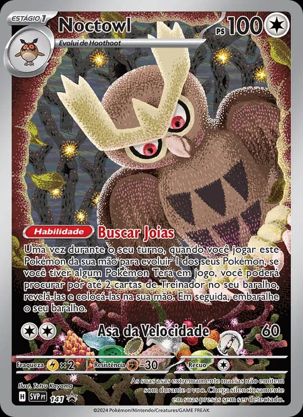 Noctowl, carta 141 de SVP Black Star Promos