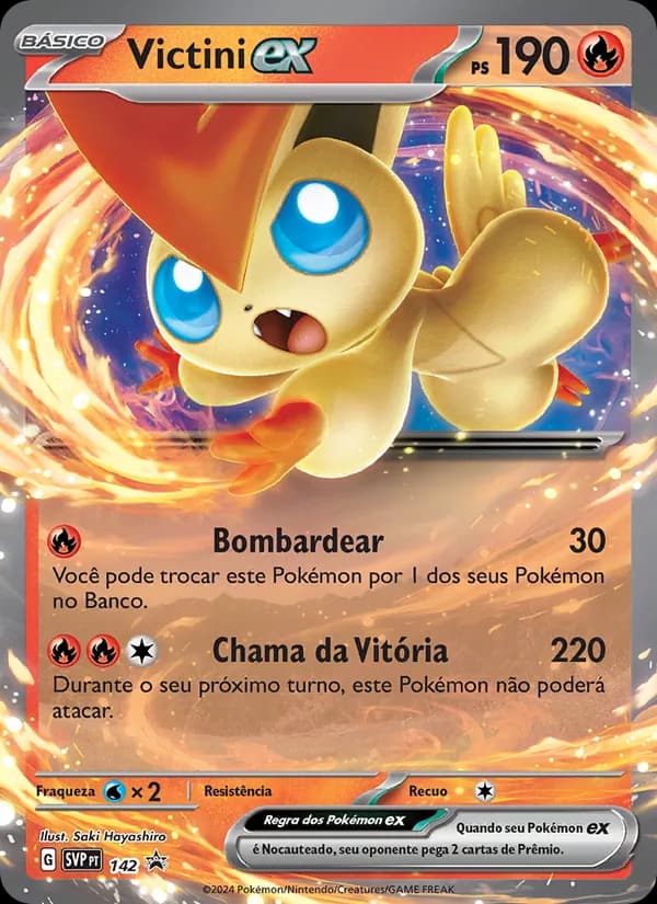 Victini ex, carta 142 de SVP Black Star Promos