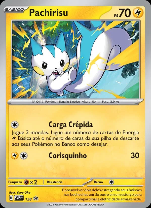 Pachirisu, carta 158 de SVP Black Star Promos