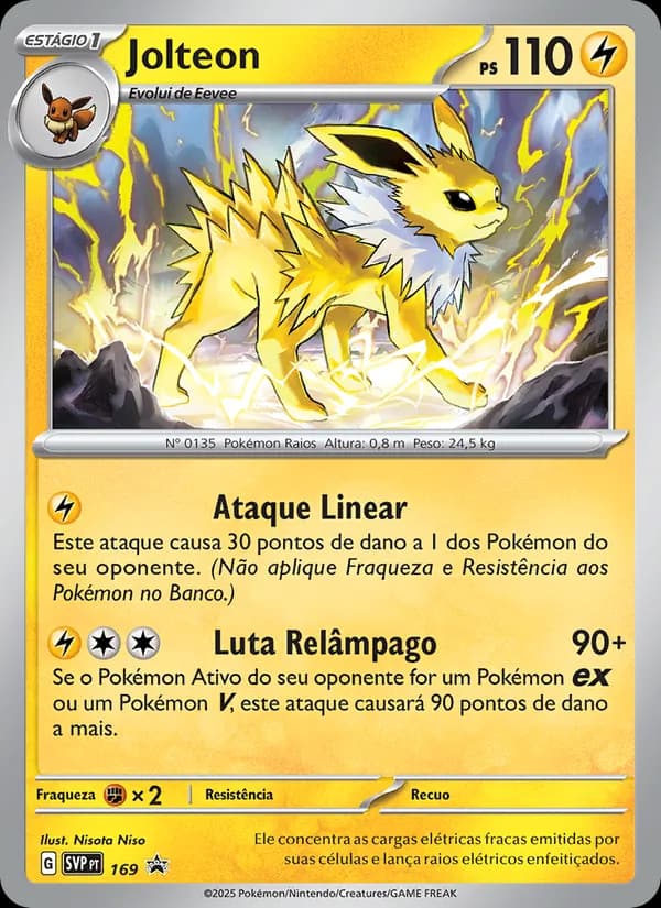 Jolteon, carta 169 de SVP Black Star Promos