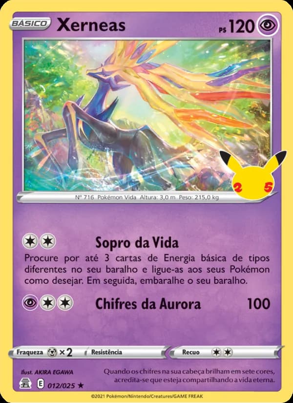 Xerneas, carta 12 de Celebrações