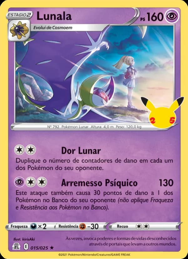 Lunala, carta 15 de Celebrações