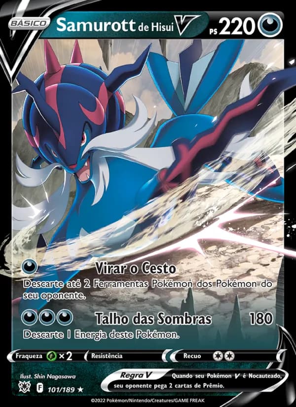 Samurott de Hisui V, carta 101 de Estrelas Radiantes