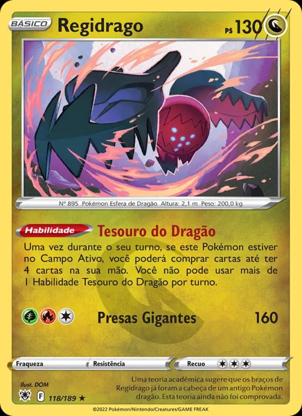 Regidrago, carta 118 de Estrelas Radiantes