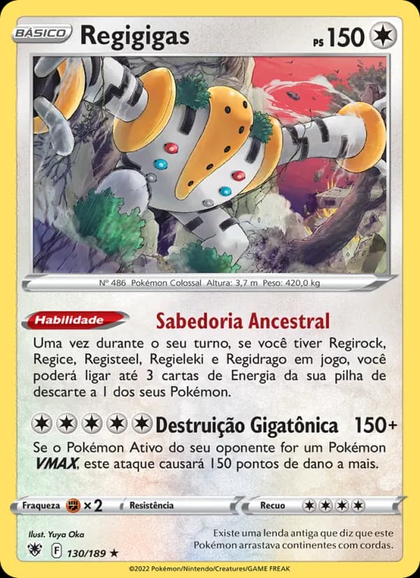 Regigigas, carta 130 de Estrelas Radiantes