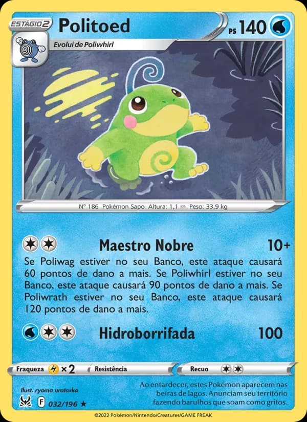 Politoed, carta 032 de Origem Perdida