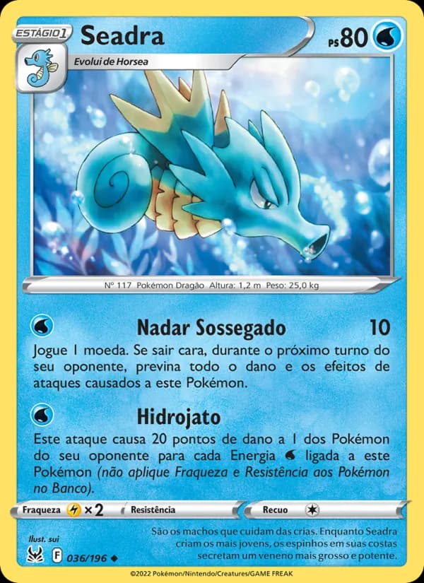 Seadra, carta 036 de Origem Perdida