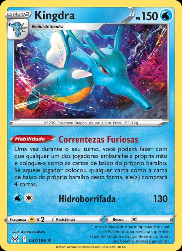 Kingdra, carta 037 de Origem Perdida