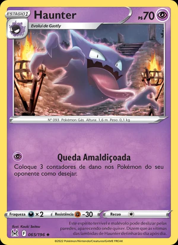 Haunter, carta 065 de Origem Perdida