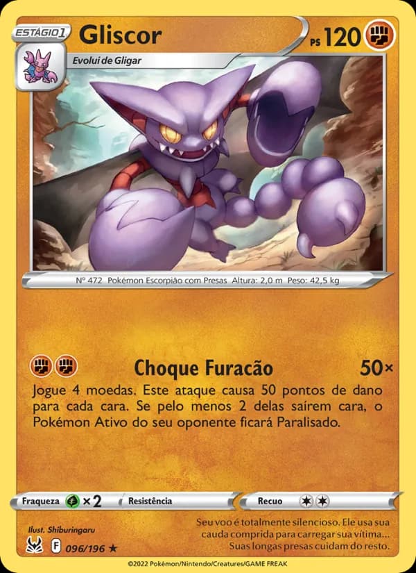 Gliscor, carta 096 de Origem Perdida