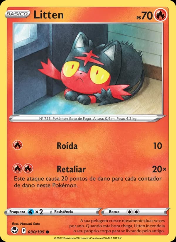 Litten, carta 030 de Tempestade Prateada