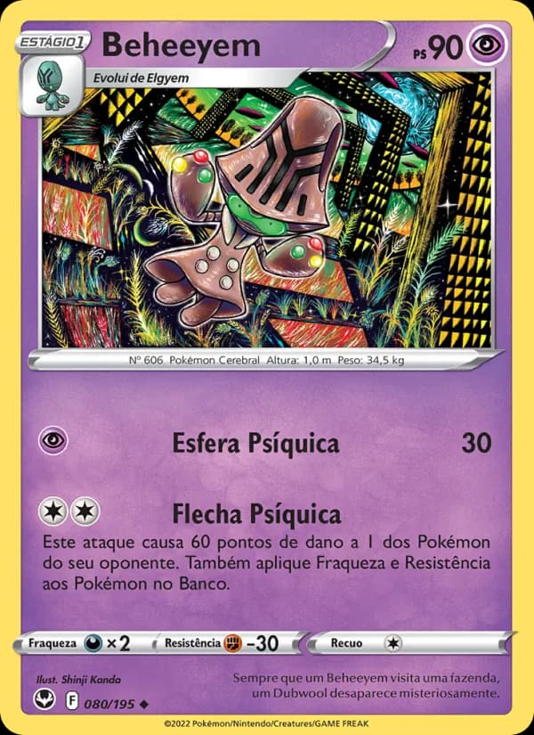 Beheeyem, carta 080 de Tempestade Prateada