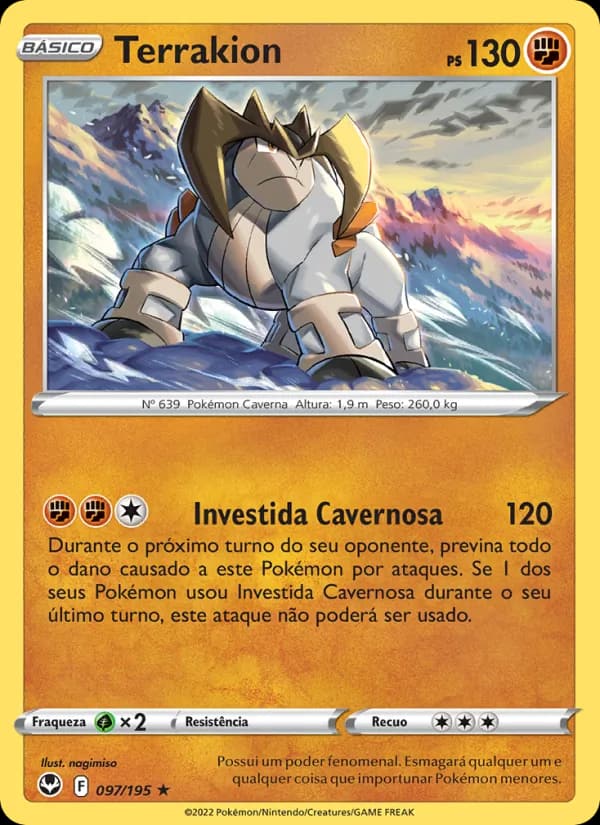 Terrakion, carta 097 de Tempestade Prateada