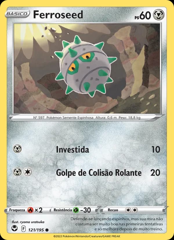 Ferroseed, carta 121 de Tempestade Prateada