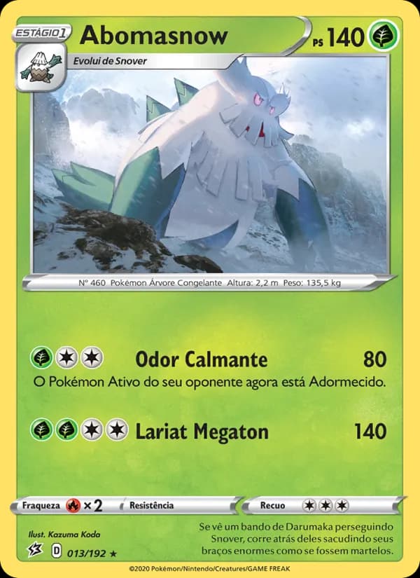 Abomasnow, carta 13 de Rixa Rebelde