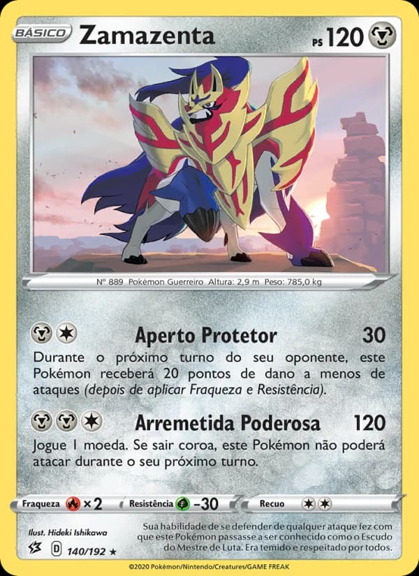 Zamazenta, carta 140 de Rixa Rebelde