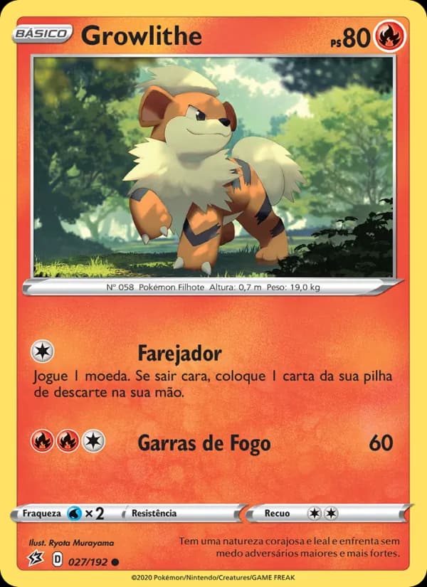 Growlithe, carta 27 de Rixa Rebelde