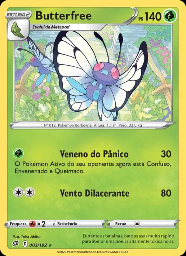 Butterfree, carta 3 de Rixa Rebelde