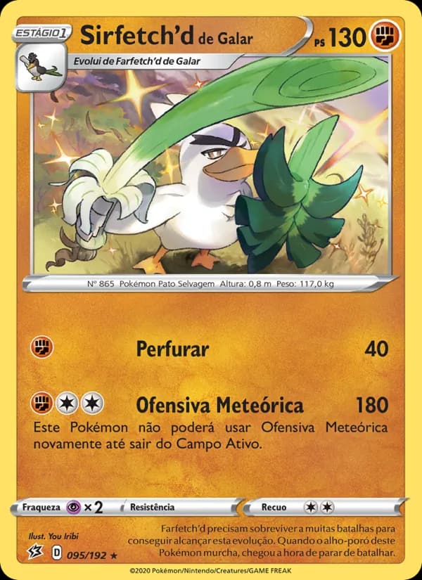 Sirfetch'd de Galar, carta 95 de Rixa Rebelde