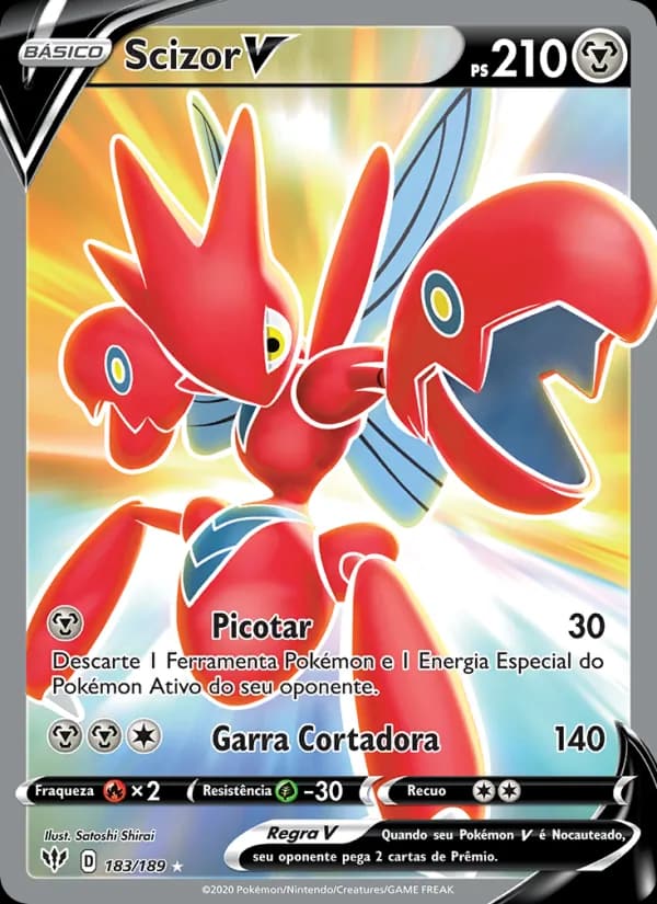 Scizor V, carta 183 de Escuridão Incandescente