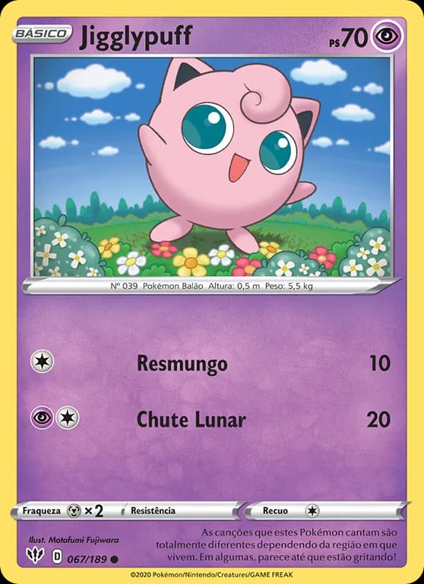 Jigglypuff, carta 67 de Escuridão Incandescente