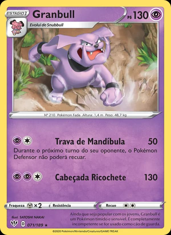 Granbull, carta 71 de Escuridão Incandescente