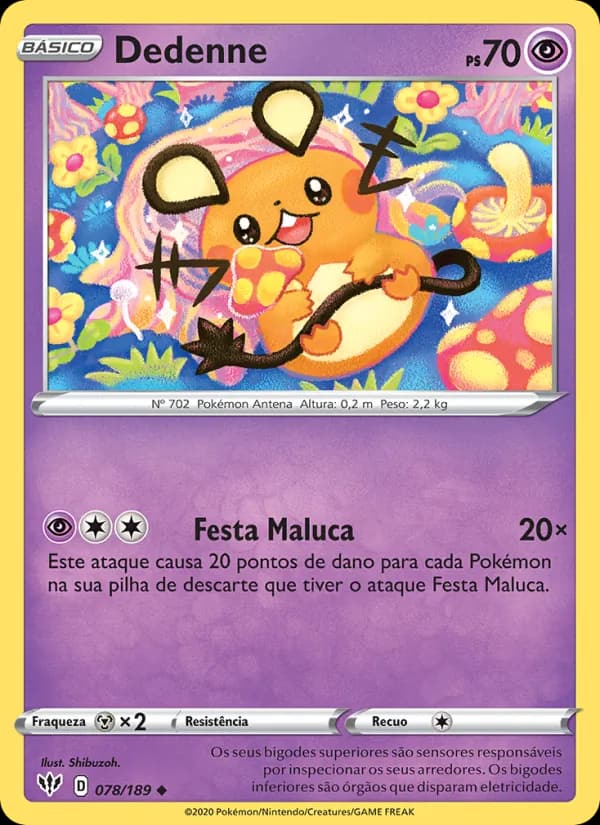 Dedenne, carta 78 de Escuridão Incandescente