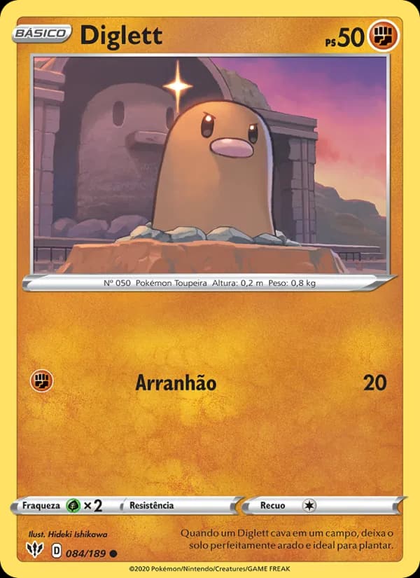 Diglett, carta 84 de Escuridão Incandescente