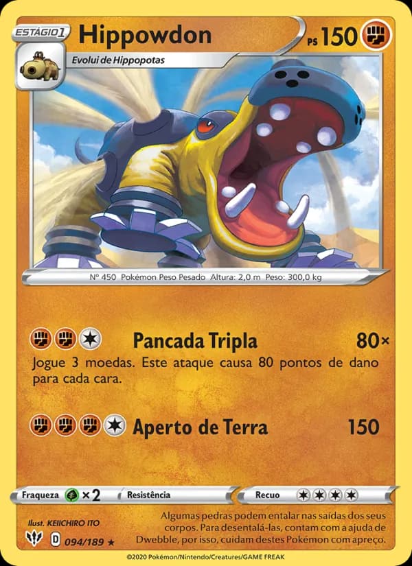 Hippowdon, carta 94 de Escuridão Incandescente