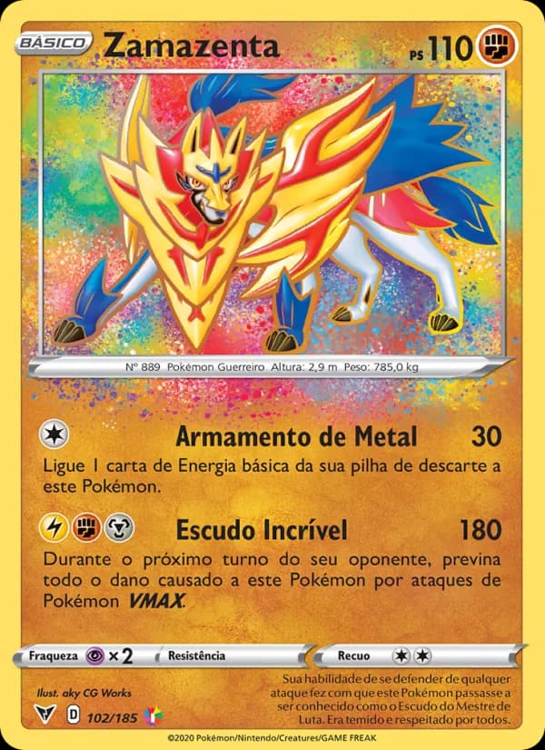 Zamazenta, carta 102 de Voltagem Vívida