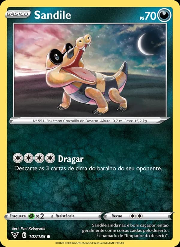 Sandile, carta 107 de Voltagem Vívida