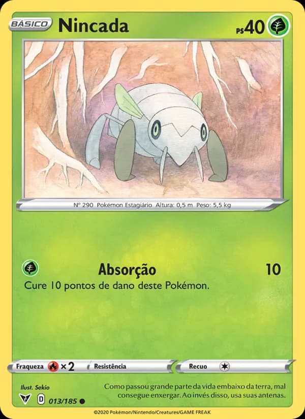 Nincada, carta 13 de Voltagem Vívida
