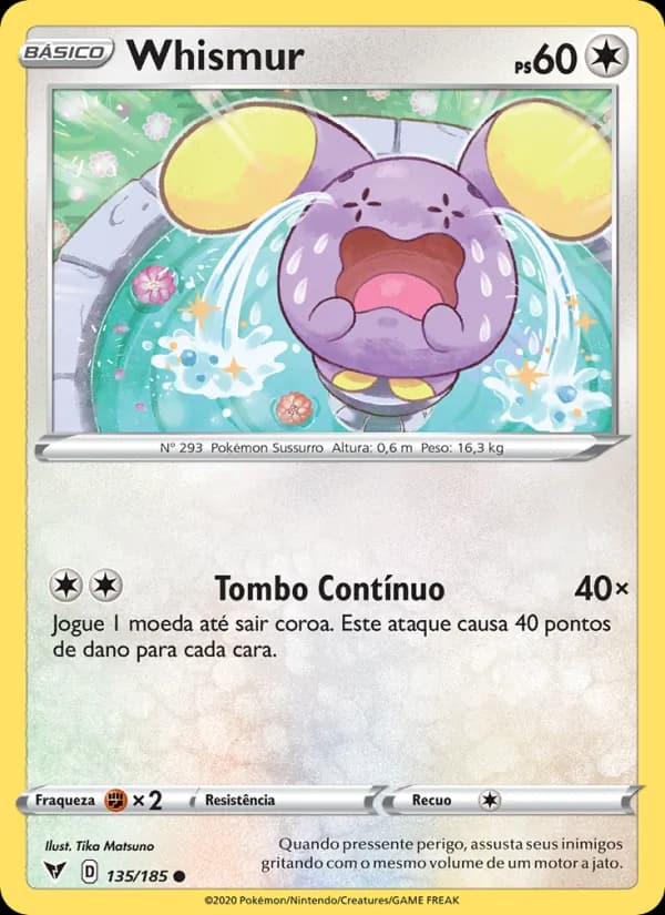 Whismur, carta 135 de Voltagem Vívida
