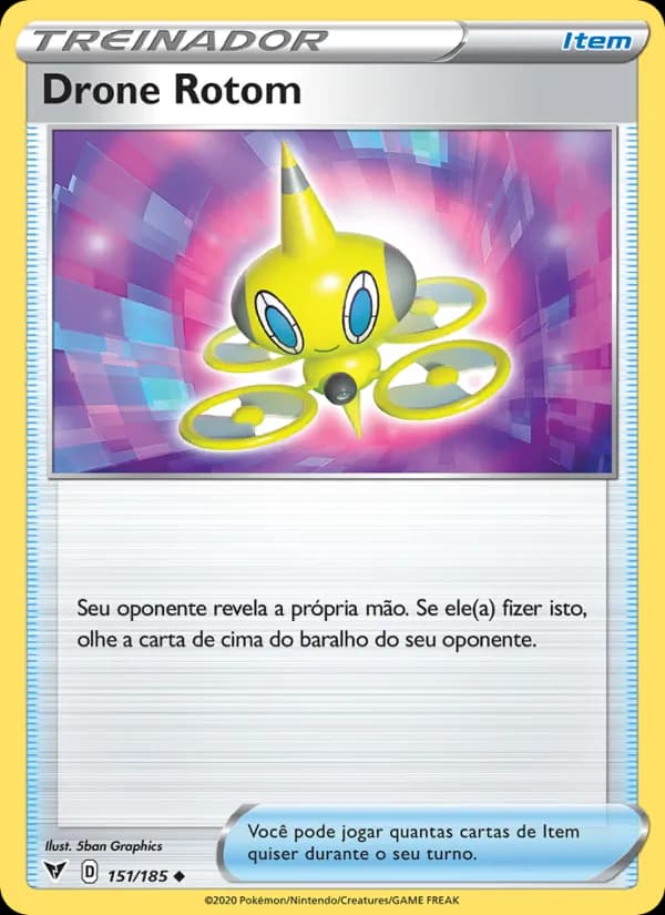Drone Rotom, carta 151 de Voltagem Vívida