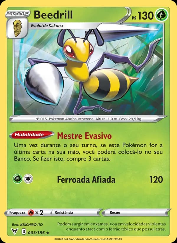Beedrill, carta 3 de Voltagem Vívida