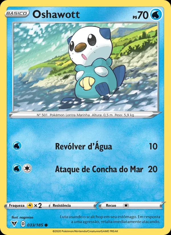 Oshawott, carta 33 de Voltagem Vívida