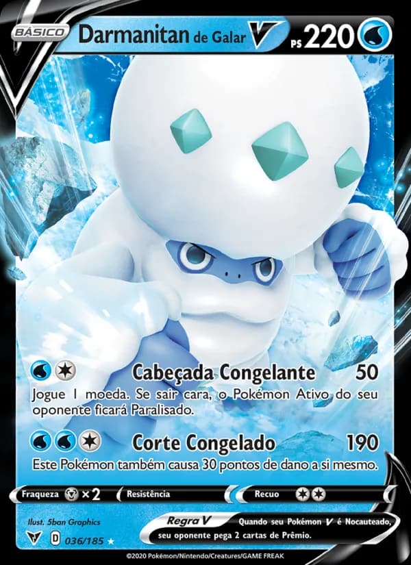 Darmanitan de Galar V, carta 36 de Voltagem Vívida