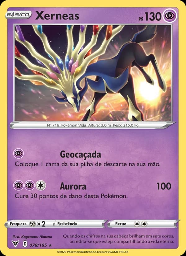 Xerneas, carta 78 de Voltagem Vívida