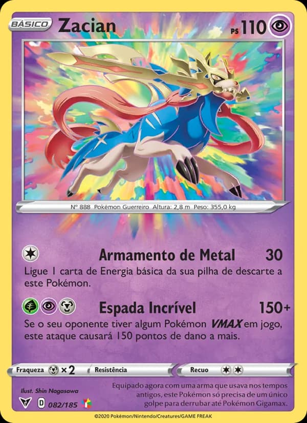 Zacian, carta 82 de Voltagem Vívida