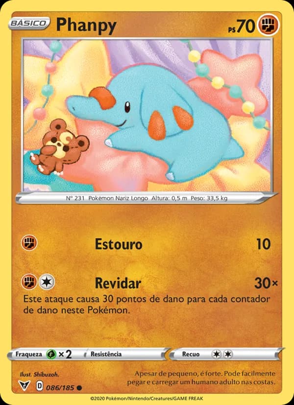 Phanpy, carta 86 de Voltagem Vívida