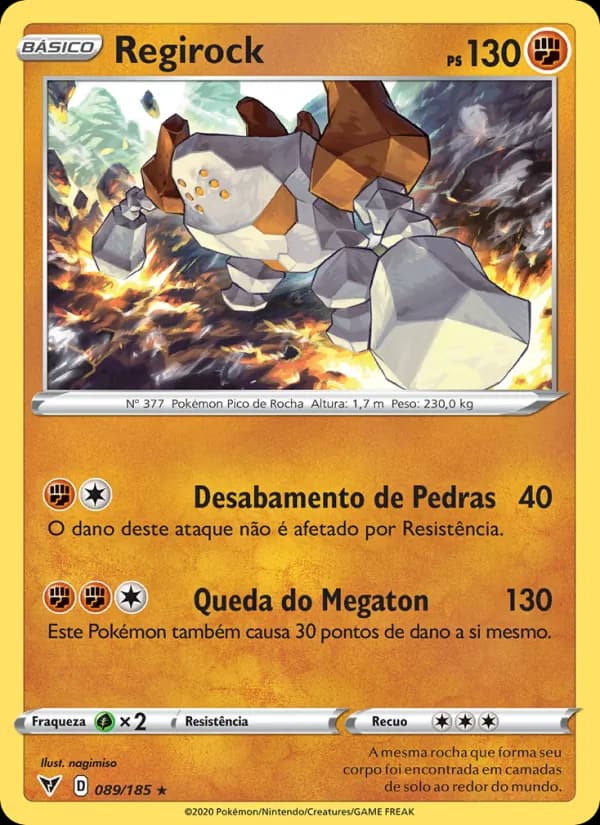 Regirock, carta 89 de Voltagem Vívida