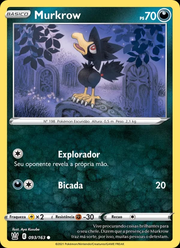 Murkrow, carta 93 de Estilos de Batalha