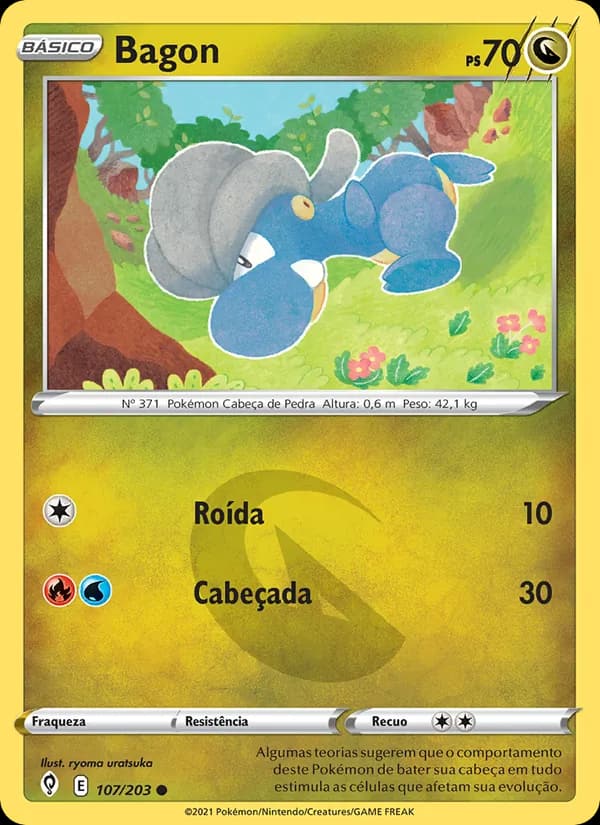 Bagon, carta 107 de Céus em Evolução