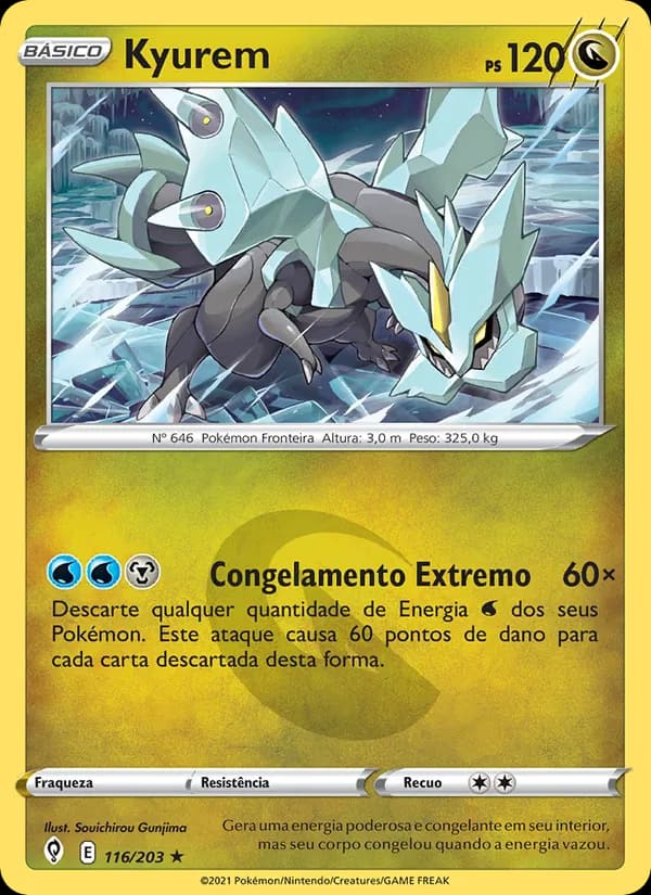 Kyurem, carta 116 de Céus em Evolução