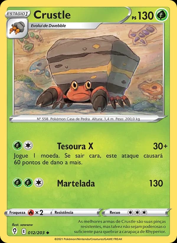 Crustle, carta 12 de Céus em Evolução