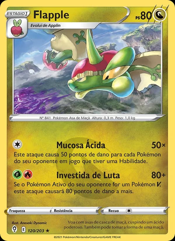 Flapple, carta 120 de Céus em Evolução