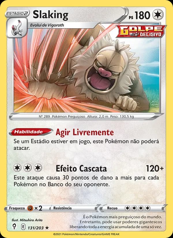 Slaking, carta 131 de Céus em Evolução