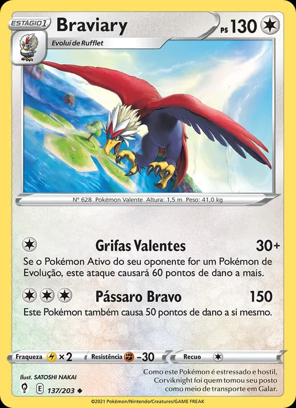 Braviary, carta 137 de Céus em Evolução